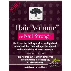 Hair Volume Plus Strong Nails tabletter, 60 stk (Udløb: 01/11/2024)